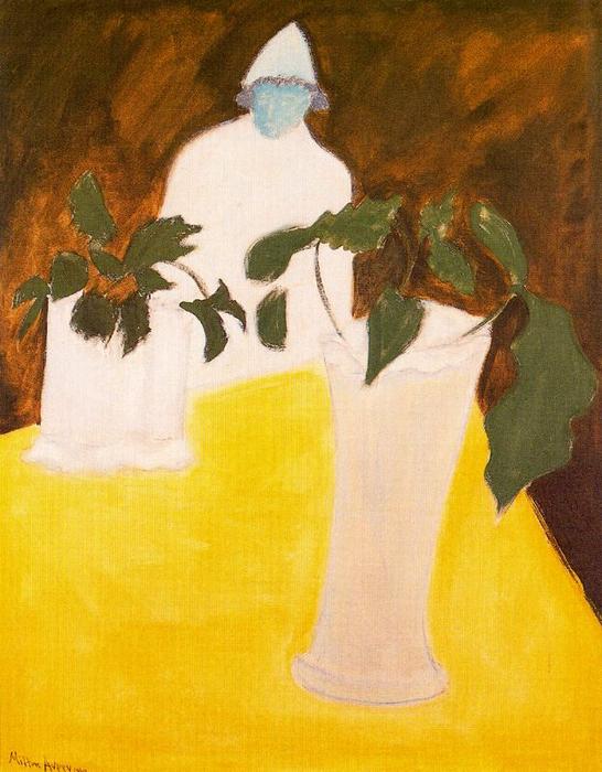 Wikioo.org - The Encyclopedia of Fine Arts - Painting, Artwork by Milton Avery - White Vasses, white Figure