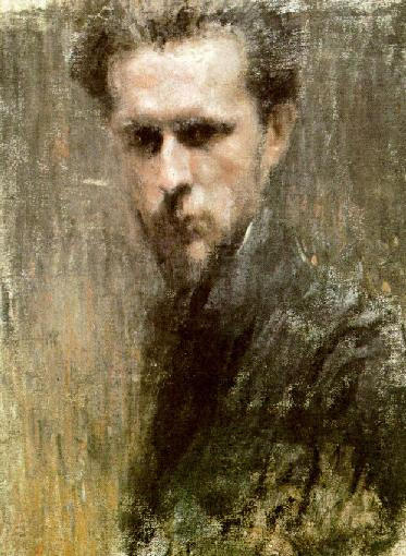 WikiOO.org - Encyclopedia of Fine Arts - Målning, konstverk Mstislav Dobuzhinsky - Self-Portrait