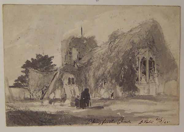 Wikioo.org - The Encyclopedia of Fine Arts - Painting, Artwork by Myles Birket Foster - Chingford Church, Essex