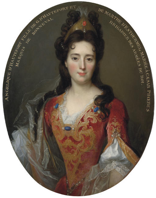 WikiOO.org - Encyclopedia of Fine Arts - Maalaus, taideteos Nicolas De Largillière - Portrait of Angélique d'Hautefort