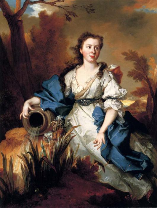 WikiOO.org - Enciklopedija dailės - Tapyba, meno kuriniai Nicolas De Largillière - Portrait of Marianne de Mahony