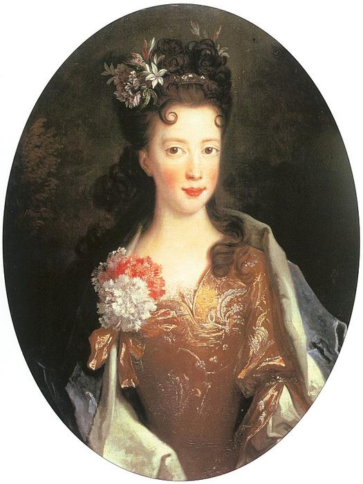 Wikioo.org - The Encyclopedia of Fine Arts - Painting, Artwork by Nicolas De Largillière - Princess Louisa Maria Teresa Stewart