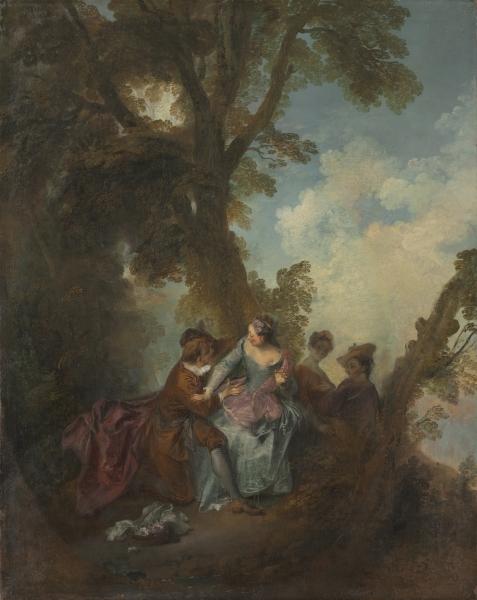 Wikioo.org - The Encyclopedia of Fine Arts - Painting, Artwork by Nicolas Lancret - Declaration of Love