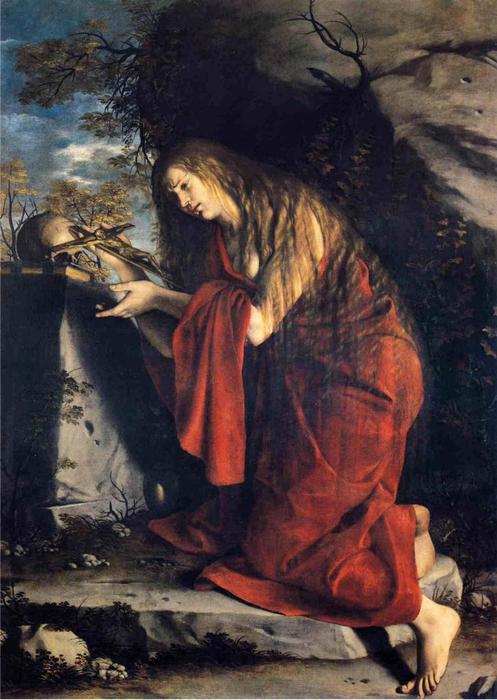 WikiOO.org - Encyclopedia of Fine Arts - Maľba, Artwork Orazio Gentileschi - Saint Mary Magdalen in Penitence