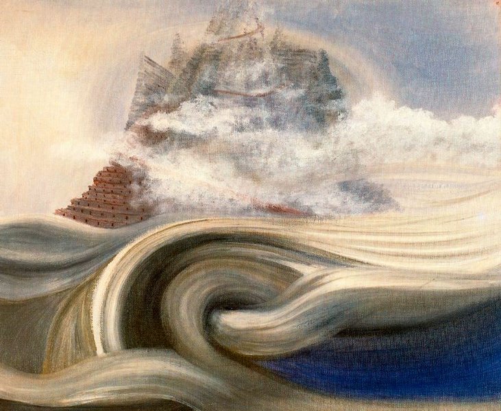 Wikioo.org – L'Enciclopedia delle Belle Arti - Pittura, Opere di Oscar Dominguez - Cosmico paesaggio 2