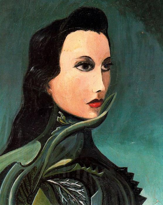 WikiOO.org - Encyclopedia of Fine Arts - Maleri, Artwork Oscar Dominguez - Portrait of Miss Ruth