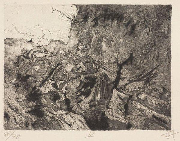 Wikoo.org - موسوعة الفنون الجميلة - اللوحة، العمل الفني Otto Dix - Abandoned position near Vis-en-Artois