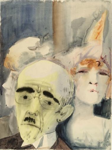 WikiOO.org - Encyclopedia of Fine Arts - Maleri, Artwork Otto Dix - At the Café