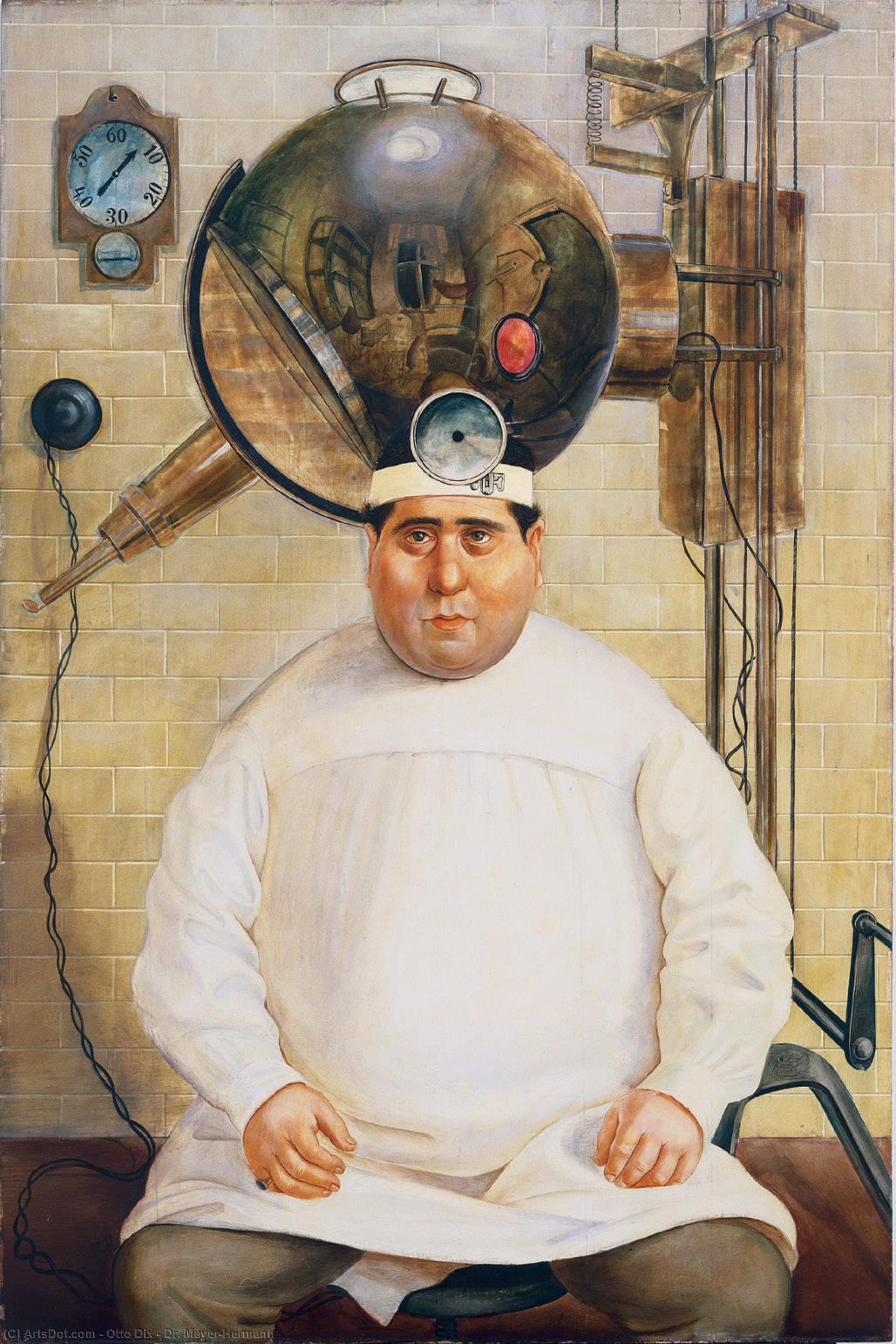 WikiOO.org - Encyclopedia of Fine Arts - Malba, Artwork Otto Dix - Dr. Mayer-Hermann