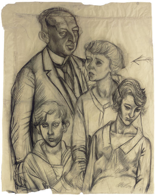 WikiOO.org – 美術百科全書 - 繪畫，作品 Otto Dix - FAMILIE格拉泽