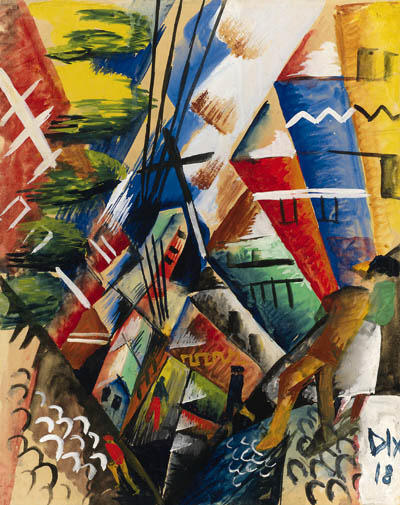 WikiOO.org - Εγκυκλοπαίδεια Καλών Τεχνών - Ζωγραφική, έργα τέχνης Otto Dix - French village
