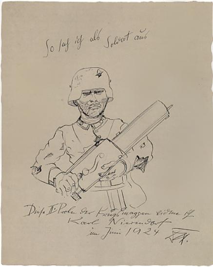 WikiOO.org - Enciklopedija dailės - Tapyba, meno kuriniai Otto Dix - How I Looked As A Soldier