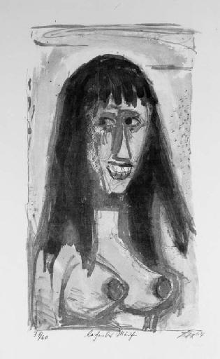 WikiOO.org - Encyclopedia of Fine Arts - Malba, Artwork Otto Dix - Laughing Girl