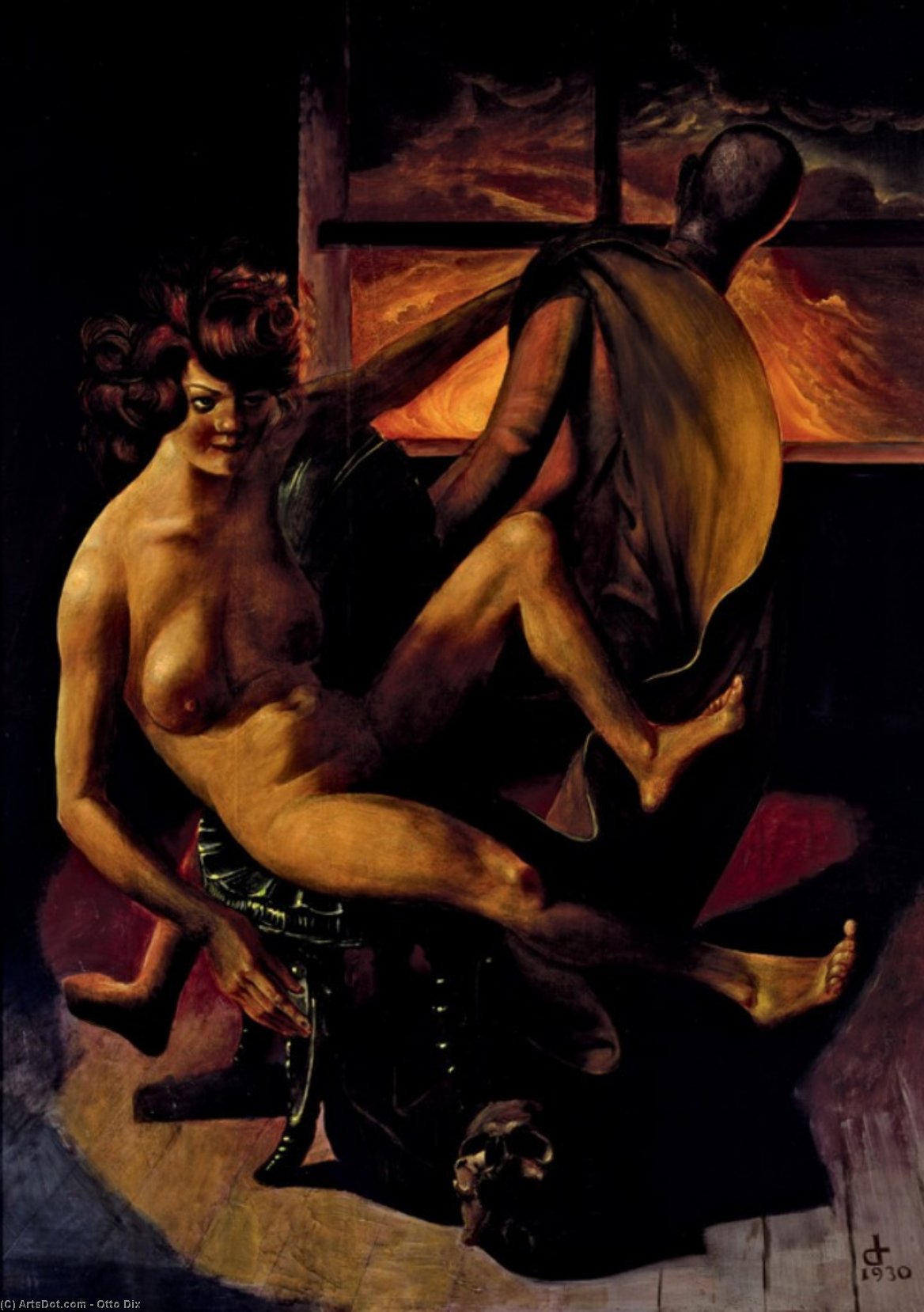WikiOO.org - Encyclopedia of Fine Arts - Maalaus, taideteos Otto Dix - Melancholie
