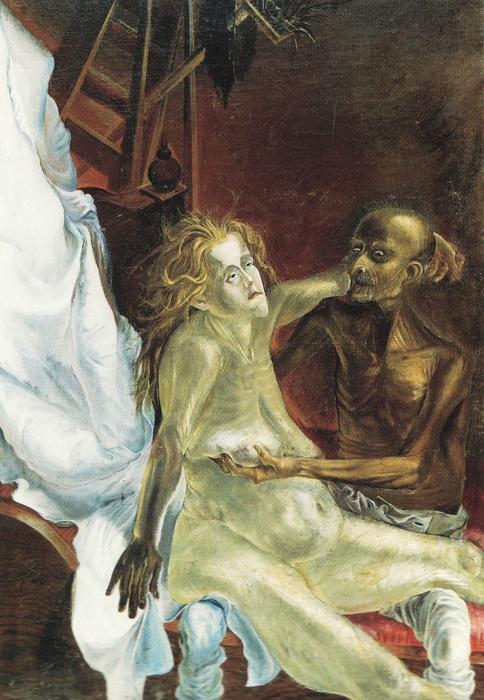 Wikioo.org – L'Enciclopedia delle Belle Arti - Pittura, Opere di Otto Dix - vecchio amanti