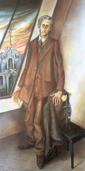 WikiOO.org - 백과 사전 - 회화, 삽화 Otto Dix - Portrait of Poet Ivar von Lücken