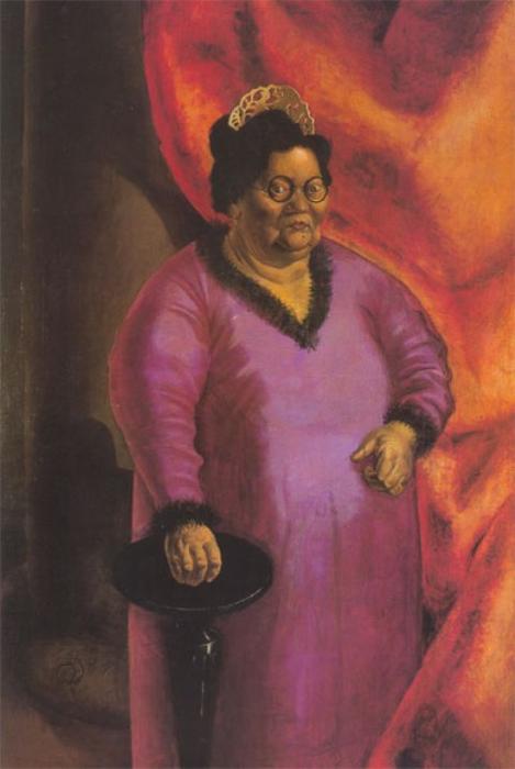 WikiOO.org - Encyclopedia of Fine Arts - Maľba, Artwork Otto Dix - Portrait of the Art Dealer Johanna Ey
