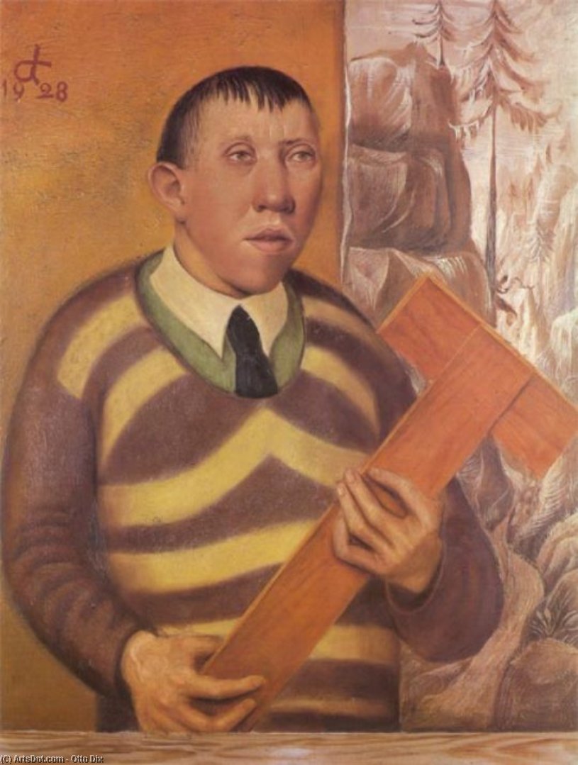 Wikioo.org - Bách khoa toàn thư về mỹ thuật - Vẽ tranh, Tác phẩm nghệ thuật Otto Dix - Portrait of the Painter Franz Radziwill