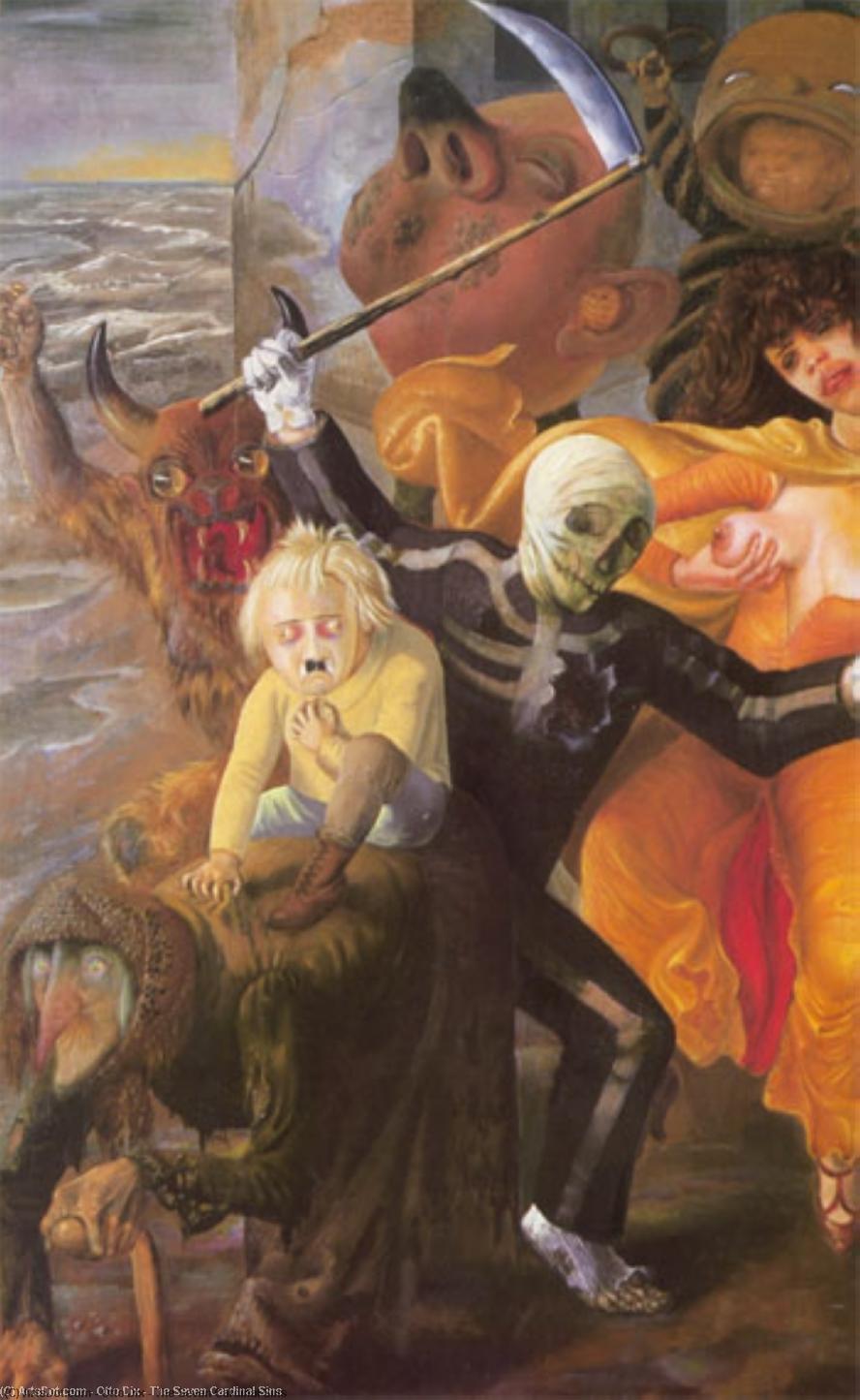 Wikioo.org - The Encyclopedia of Fine Arts - Painting, Artwork by Otto Dix - The Seven Cardinal Sins