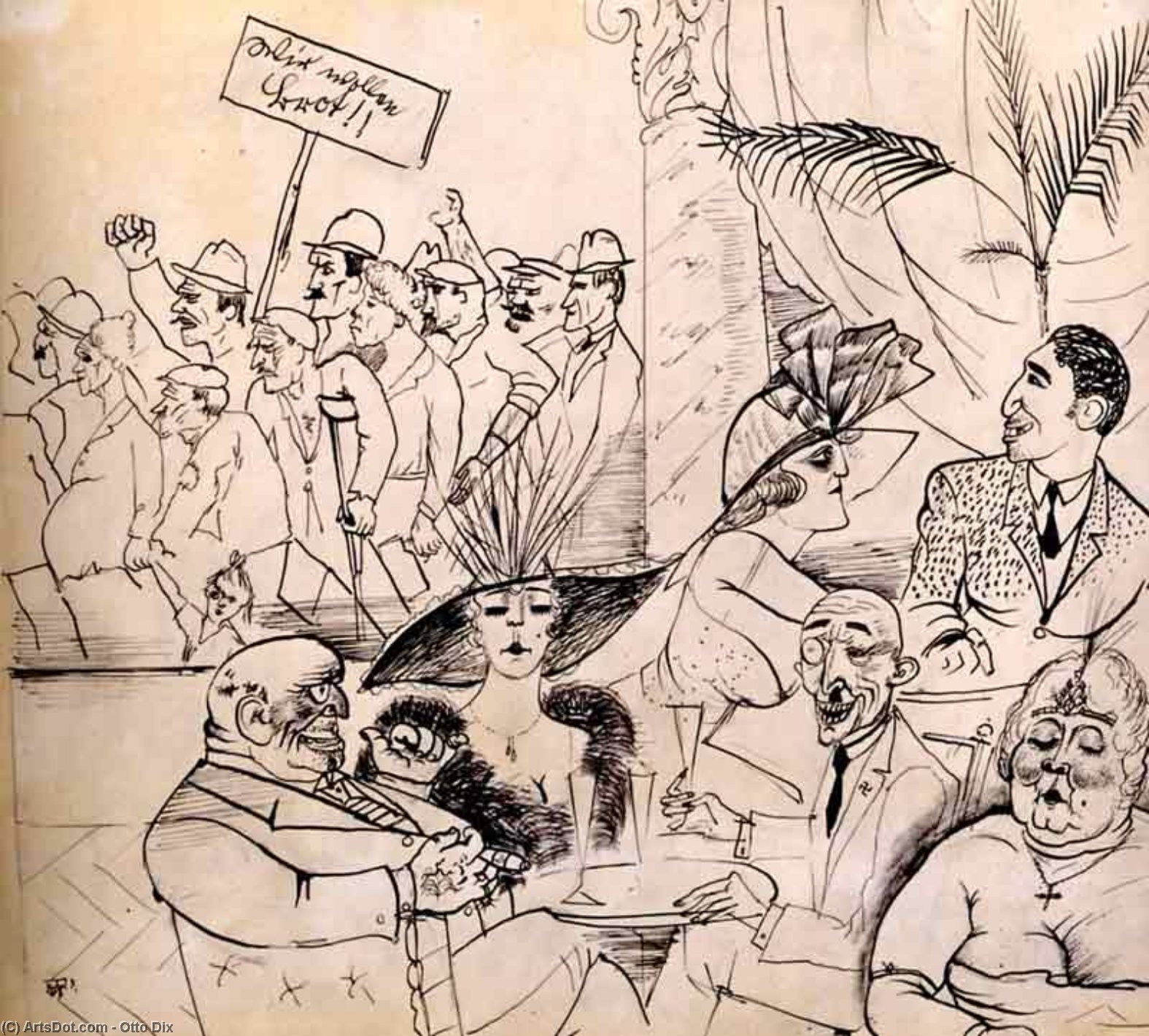 WikiOO.org – 美術百科全書 - 繪畫，作品 Otto Dix -  我们 想  面包