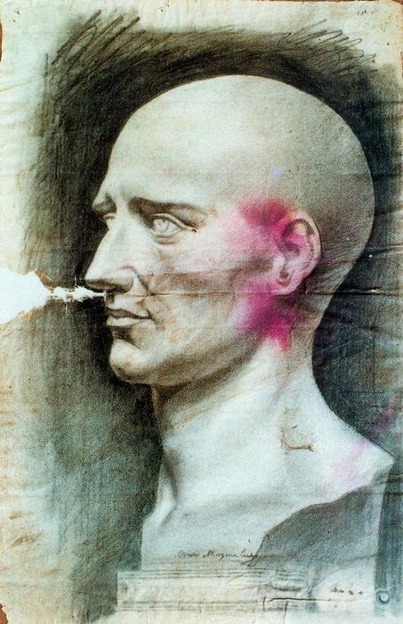 Wikioo.org - สารานุกรมวิจิตรศิลป์ - จิตรกรรม Ovidio Murguía De Castro - Gypsum head in profile