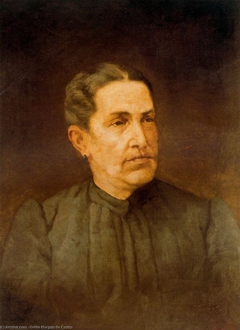 Wikioo.org - The Encyclopedia of Fine Arts - Painting, Artwork by Ovidio Murguía De Castro - Portrait Of A Woman