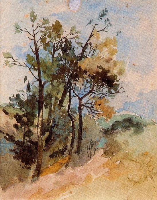 Wikioo.org - The Encyclopedia of Fine Arts - Painting, Artwork by Ovidio Murguía De Castro - Trees 1