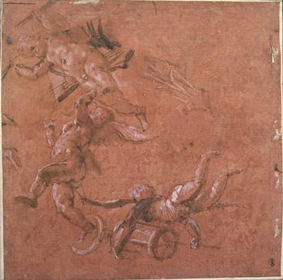 WikiOO.org - Encyclopedia of Fine Arts - Maleri, Artwork Paolo Veronese - Studies of three putti