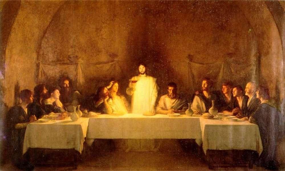 WikiOO.org - Encyclopedia of Fine Arts - Lukisan, Artwork Pascal-Adolphe-Jean Dagnan-Bouveret - The Last Supper