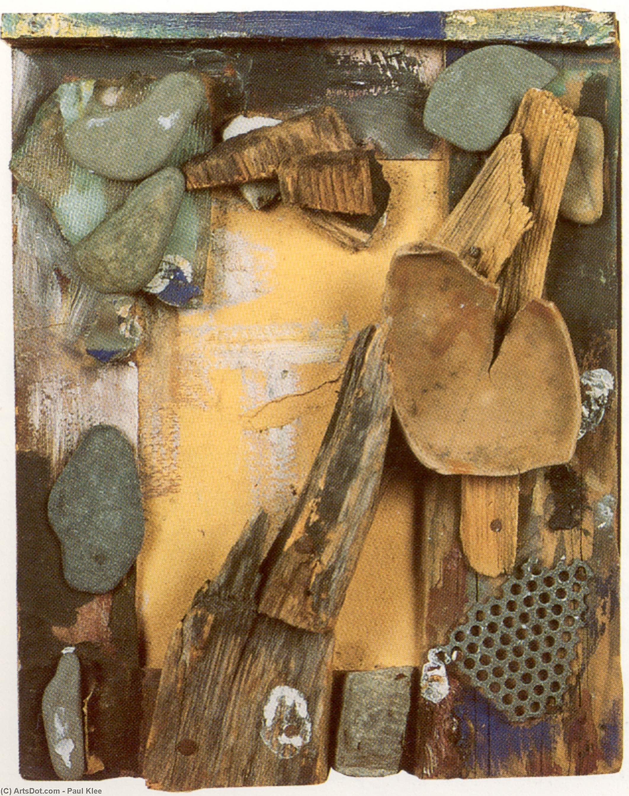 WikiOO.org - Encyclopedia of Fine Arts - Maleri, Artwork Paul Klee - ''C'' für Kurt Schwitters