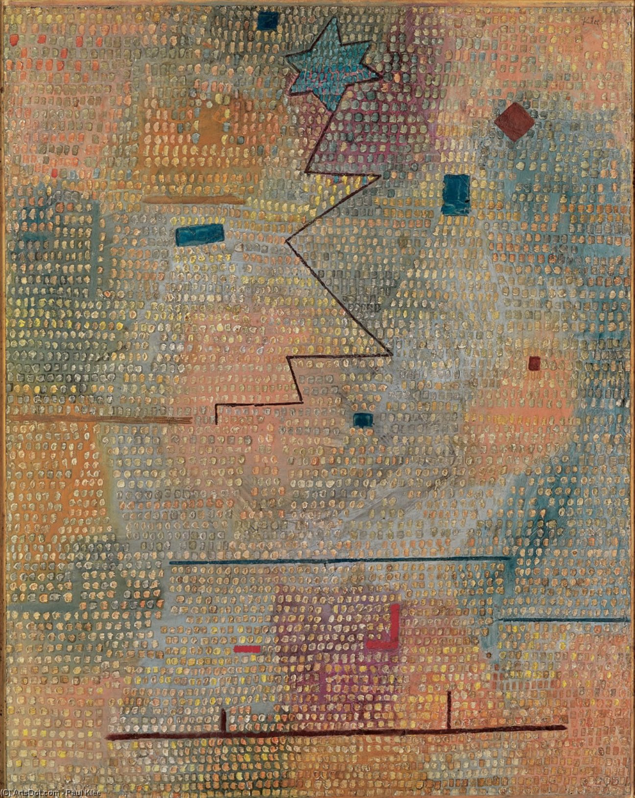 Wikioo.org – La Enciclopedia de las Bellas Artes - Pintura, Obras de arte de Paul Klee - castillo jardín