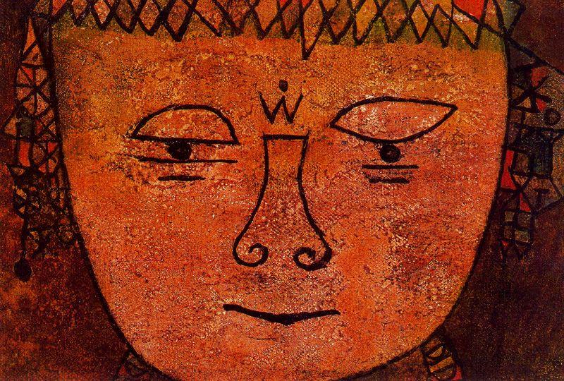 Wikioo.org - The Encyclopedia of Fine Arts - Painting, Artwork by Paul Klee - Child Consecrated to Suffering (Wehgeweihtes Kind)