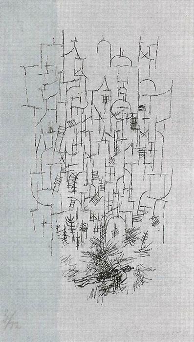 WikiOO.org – 美術百科全書 - 繪畫，作品 Paul Klee - 这个想法死亡