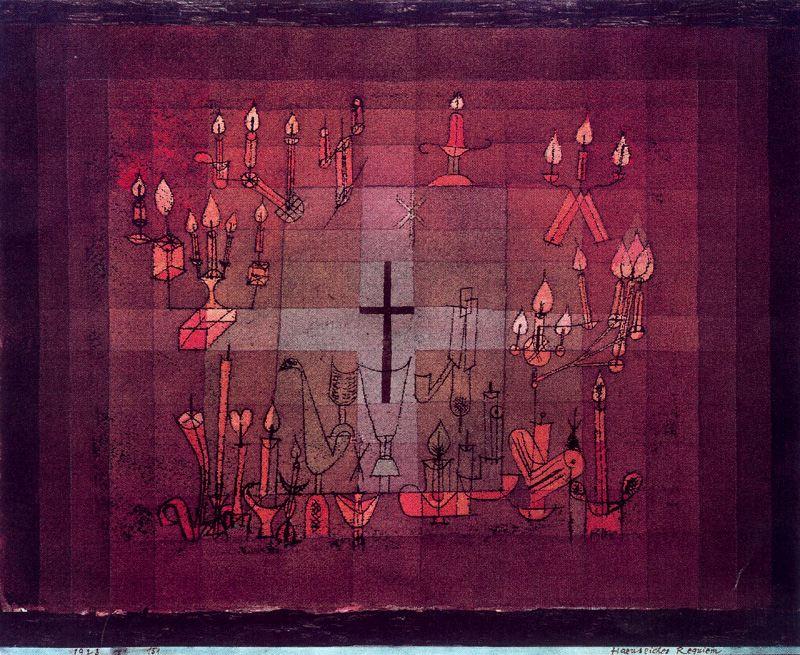 Wikioo.org - The Encyclopedia of Fine Arts - Painting, Artwork by Paul Klee - Domestic Requiem