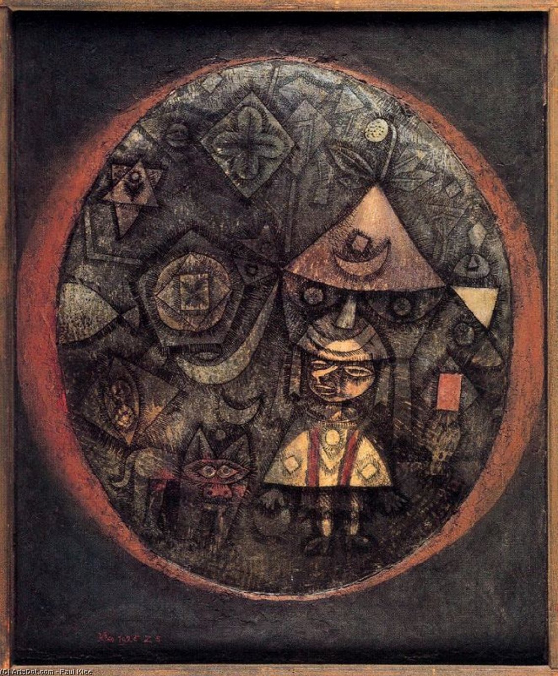 Wikoo.org - موسوعة الفنون الجميلة - اللوحة، العمل الفني Paul Klee - Dwarf Fairy Tale