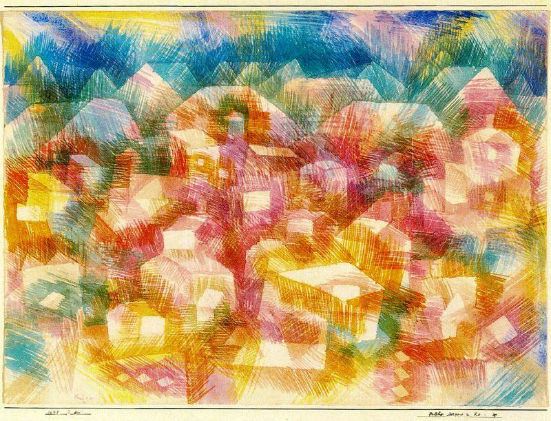 Wikioo.org - The Encyclopedia of Fine Arts - Painting, Artwork by Paul Klee - Early Morning in Ro