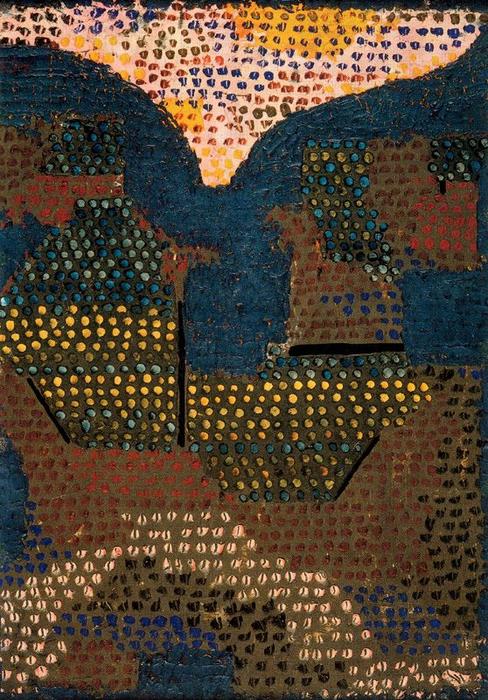 Wikioo.org - The Encyclopedia of Fine Arts - Painting, Artwork by Paul Klee - Evening in the Valley