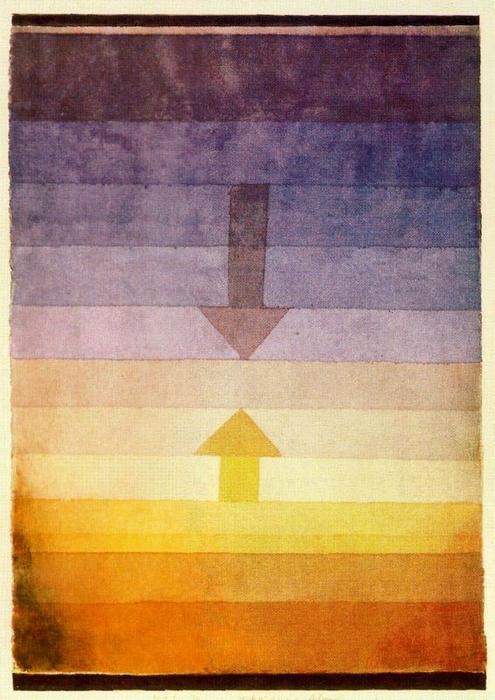 Wikioo.org - The Encyclopedia of Fine Arts - Painting, Artwork by Paul Klee - Evening separation