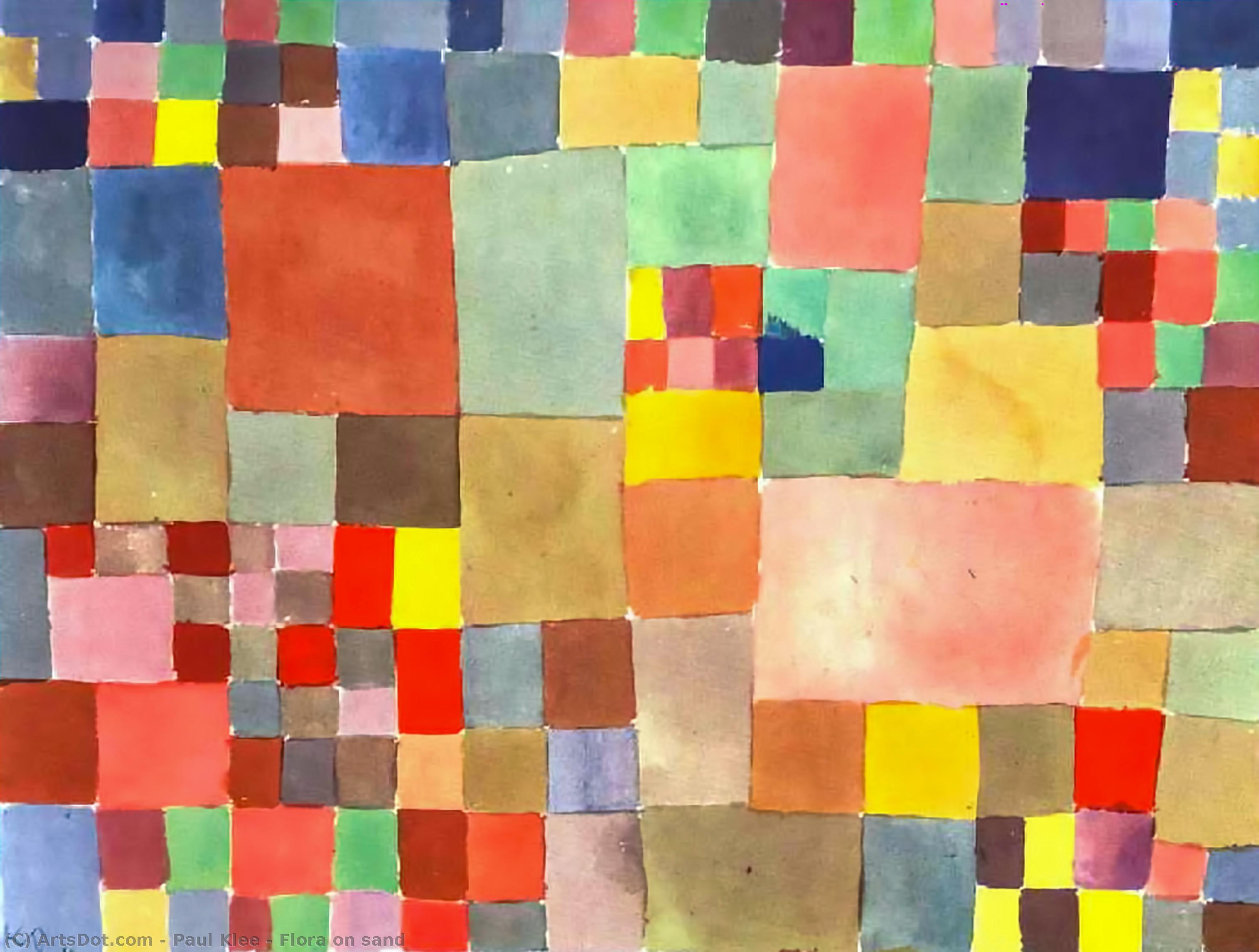 Wikioo.org - The Encyclopedia of Fine Arts - Painting, Artwork by Paul Klee - Flora on sand