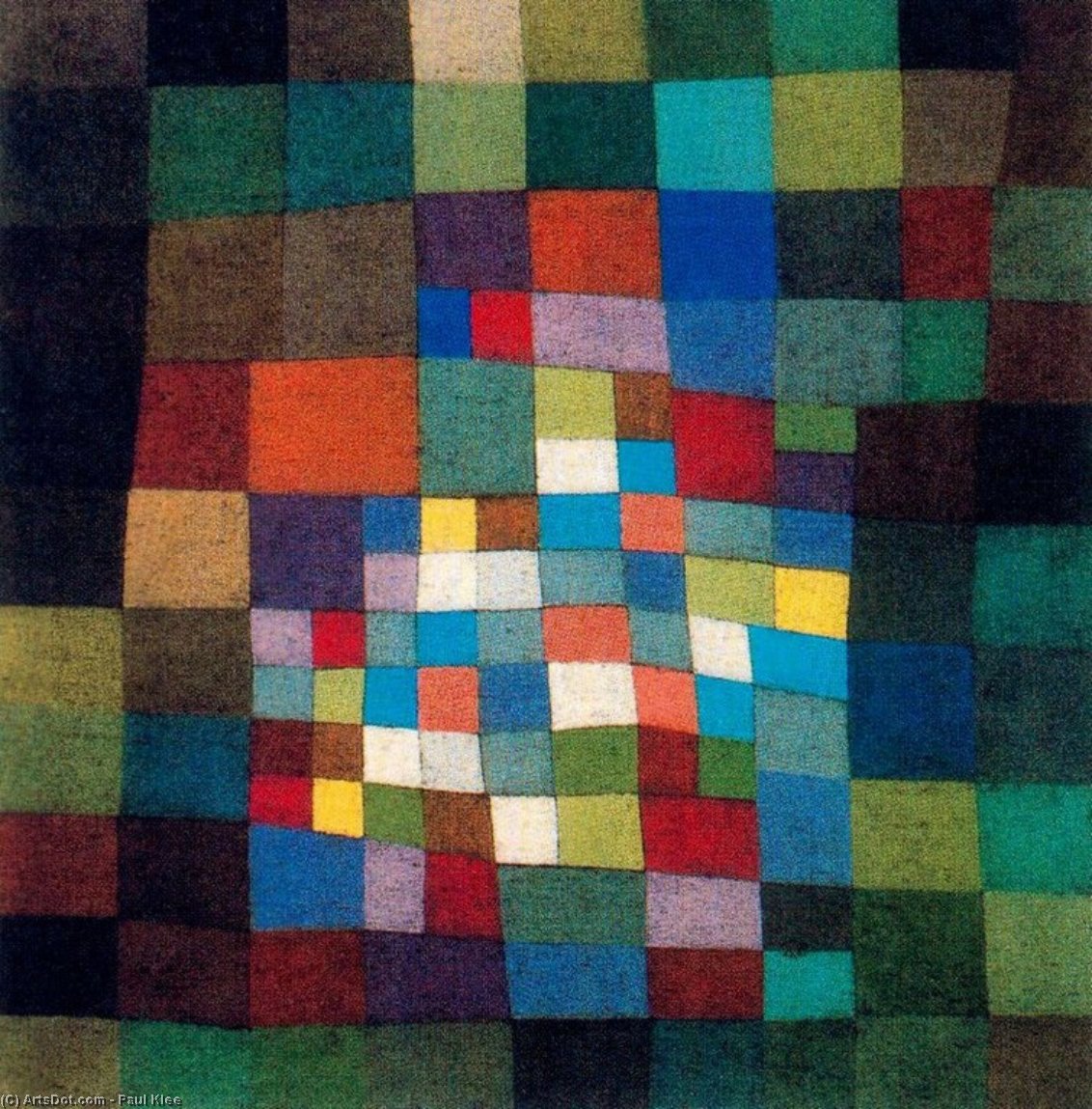 Wikioo.org – L'Encyclopédie des Beaux Arts - Peinture, Oeuvre de Paul Klee - dans le désert