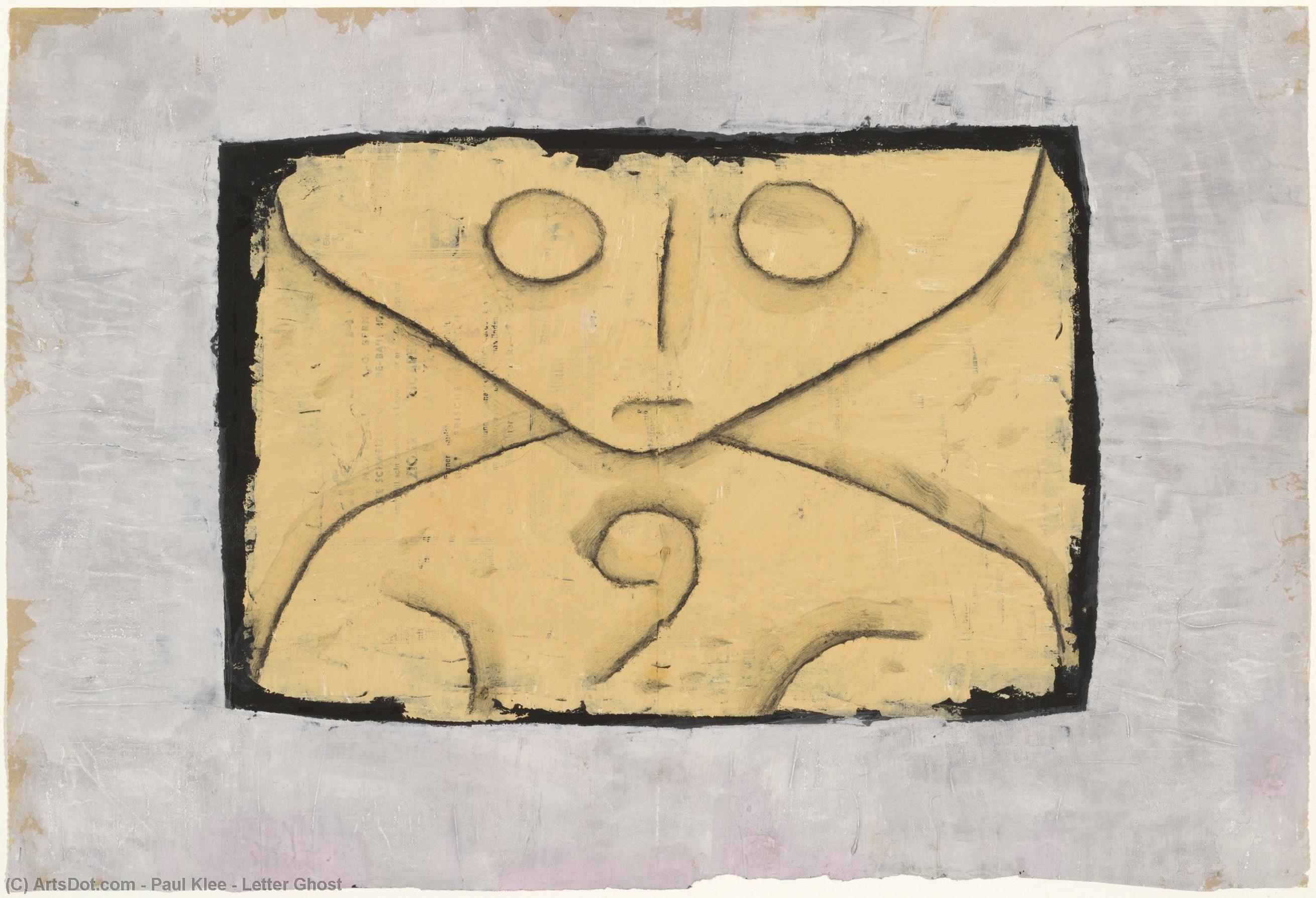Wikoo.org - موسوعة الفنون الجميلة - اللوحة، العمل الفني Paul Klee - Letter Ghost