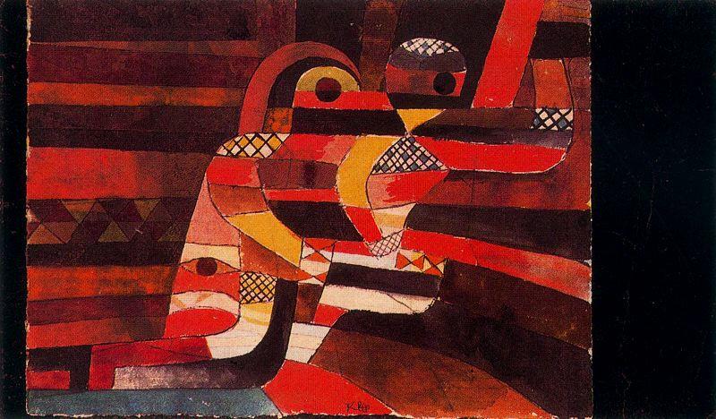 Wikioo.org - The Encyclopedia of Fine Arts - Painting, Artwork by Paul Klee - Lovers