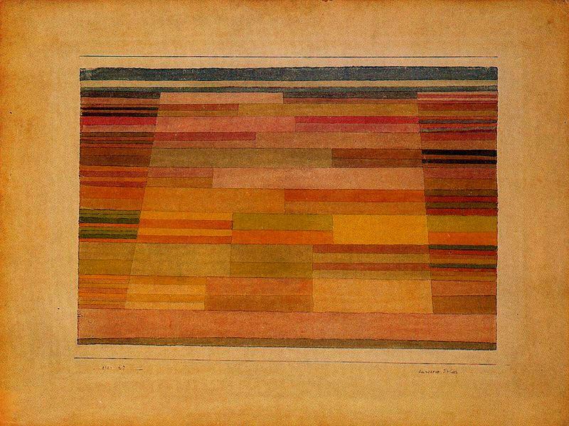 WikiOO.org - Güzel Sanatlar Ansiklopedisi - Resim, Resimler Paul Klee - Measured fields