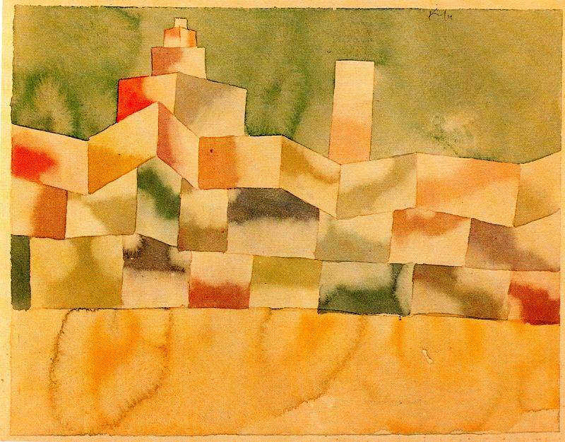 WikiOO.org - Encyclopedia of Fine Arts - Lukisan, Artwork Paul Klee - Oriental Architecture