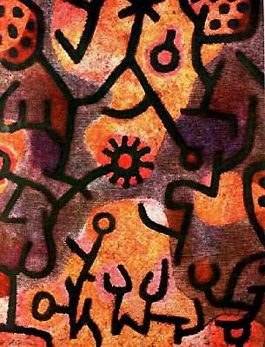 Wikioo.org - The Encyclopedia of Fine Arts - Painting, Artwork by Paul Klee - Rock Flora