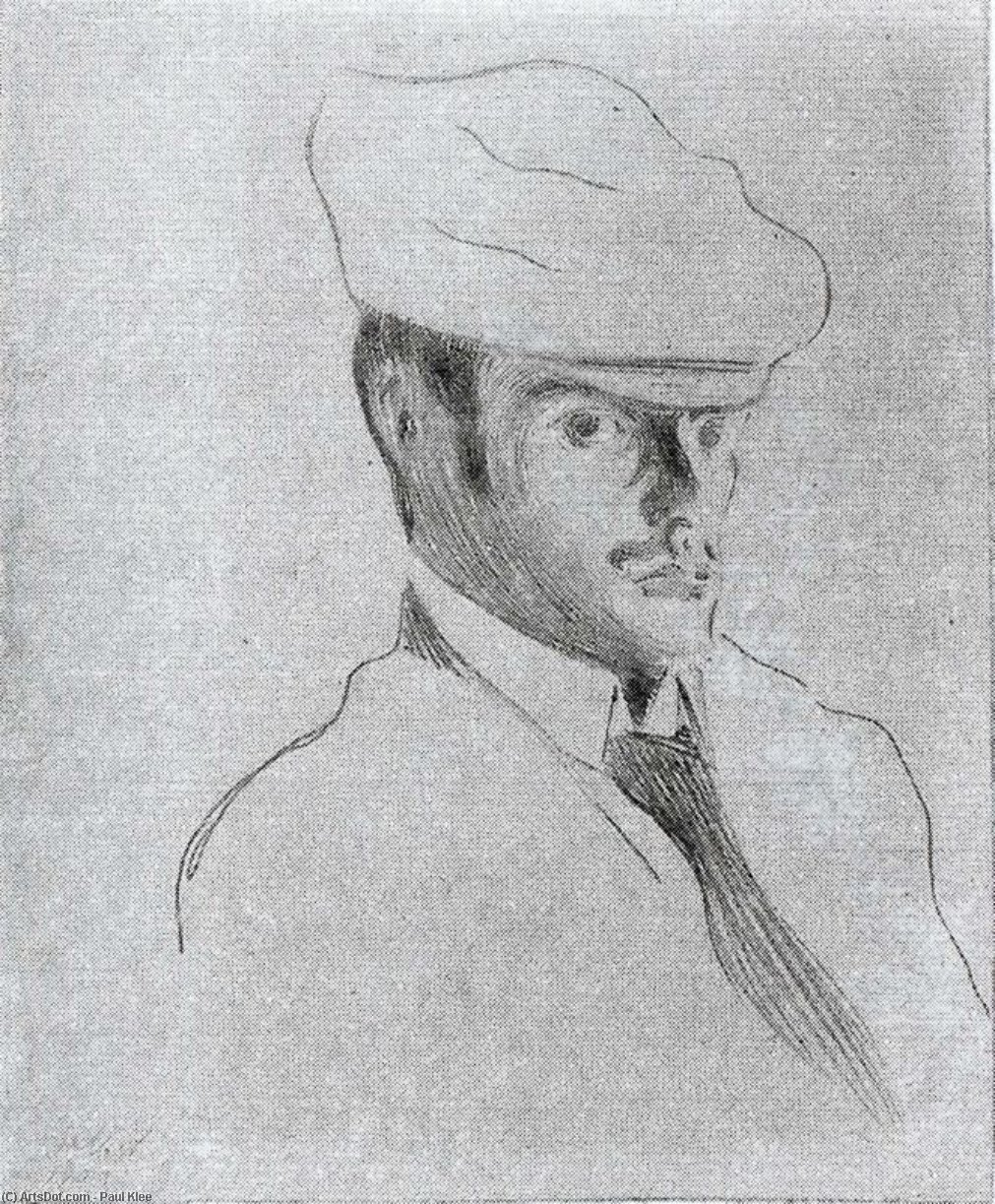 WikiOO.org - Encyclopedia of Fine Arts - Maleri, Artwork Paul Klee - Self-portrait