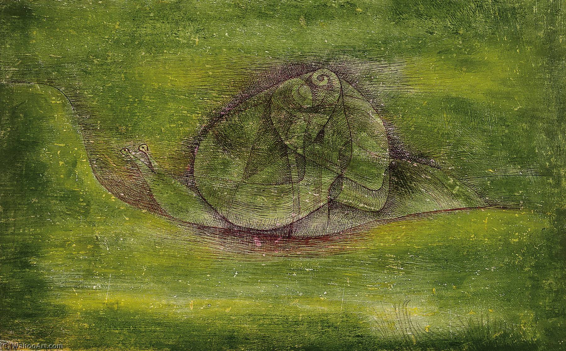 WikiOO.org - Enciklopedija dailės - Tapyba, meno kuriniai Paul Klee - Snail