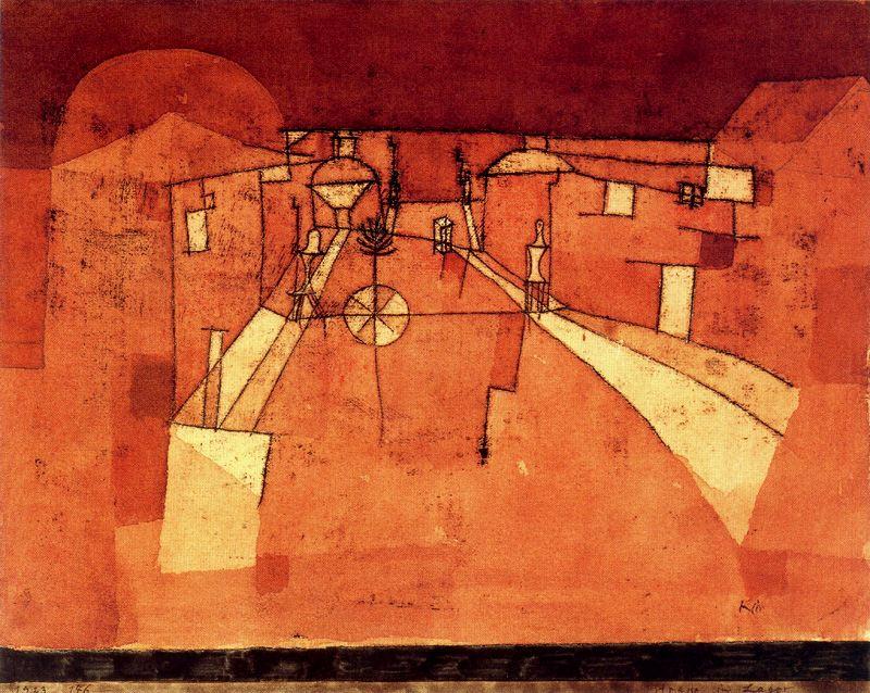 WikiOO.org - Енциклопедія образотворчого мистецтва - Живопис, Картини
 Paul Klee - Street in the Camp