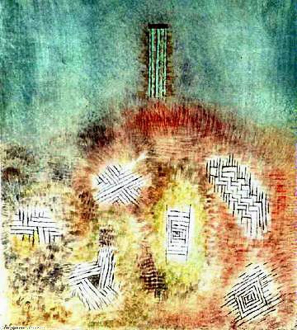 Wikioo.org - The Encyclopedia of Fine Arts - Painting, Artwork by Paul Klee - The column