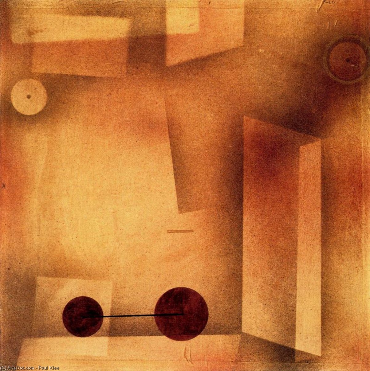 Wikoo.org - موسوعة الفنون الجميلة - اللوحة، العمل الفني Paul Klee - The Invention